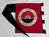 Very early Deutsche Jugend swallowtail flag featuring the emblem of the early DJ organization